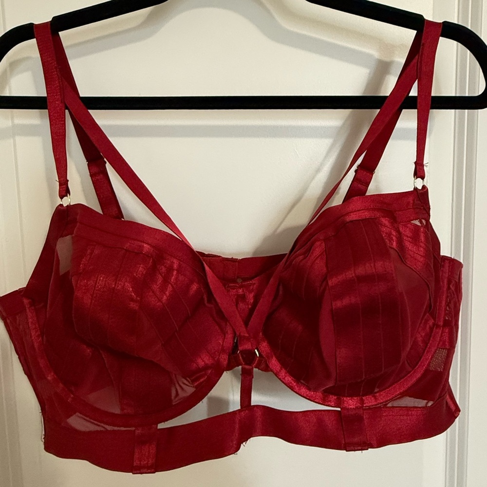 Torrid Vibrant Red Strappy Bra
